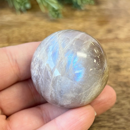 Sunstone in Moonstone Belomorite Sphere - You get one