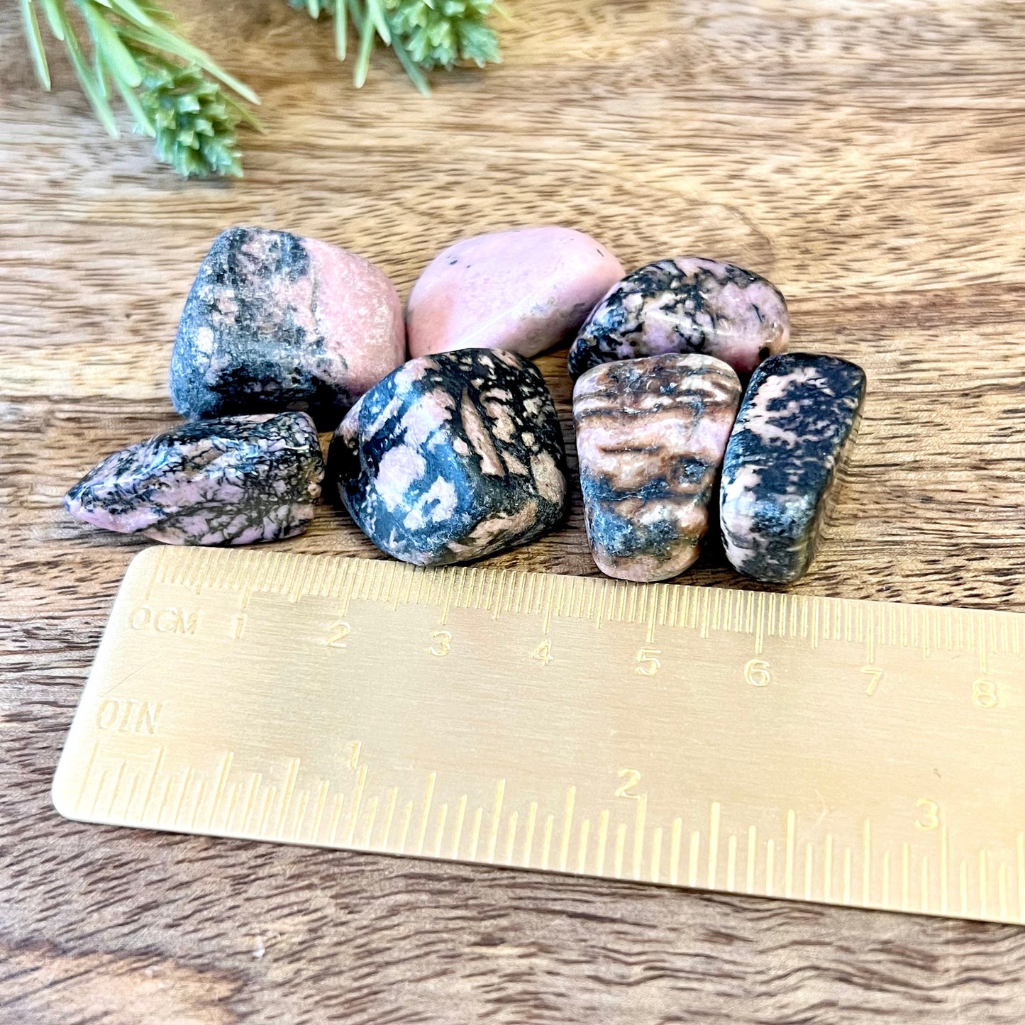 Rhodonite Tumbled Crystals - You get one