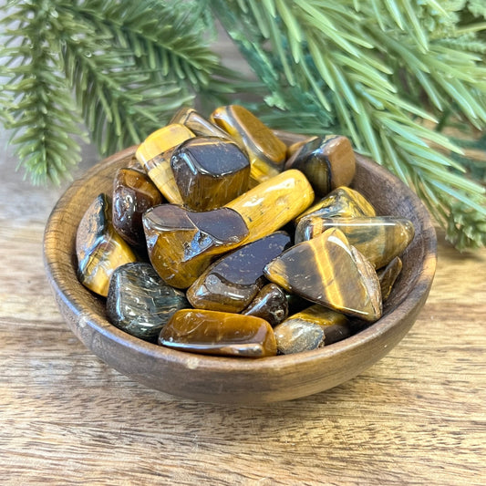 Tigers Eye Tumbled Crystals - You get one