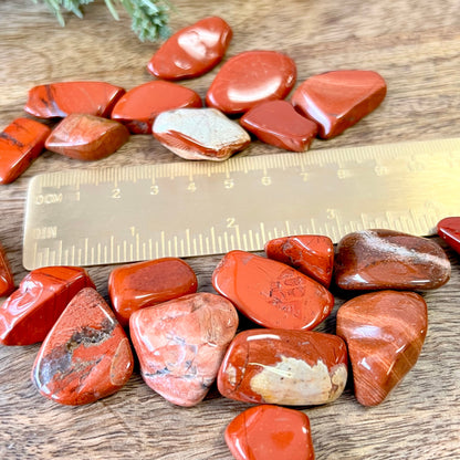 Red Jasper Tumbled Crystals - You get one