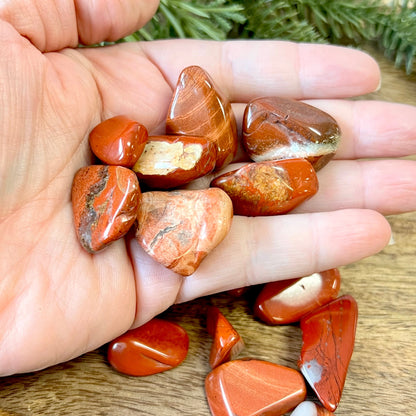 Red Jasper Tumbled Crystals - You get one