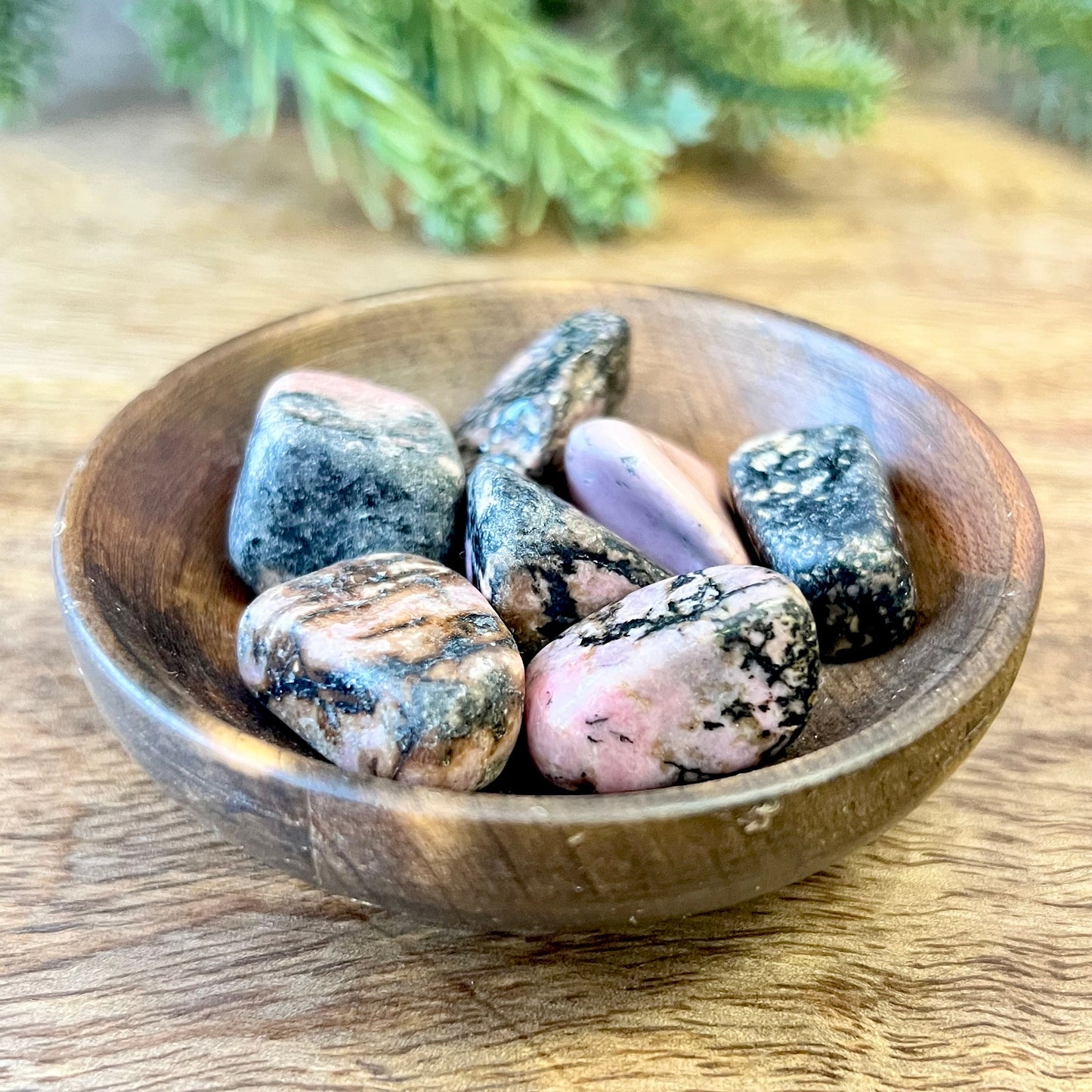 Rhodonite Tumbled Crystals - You get one