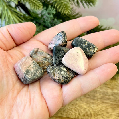 Rhodonite Tumbled Crystals - You get one