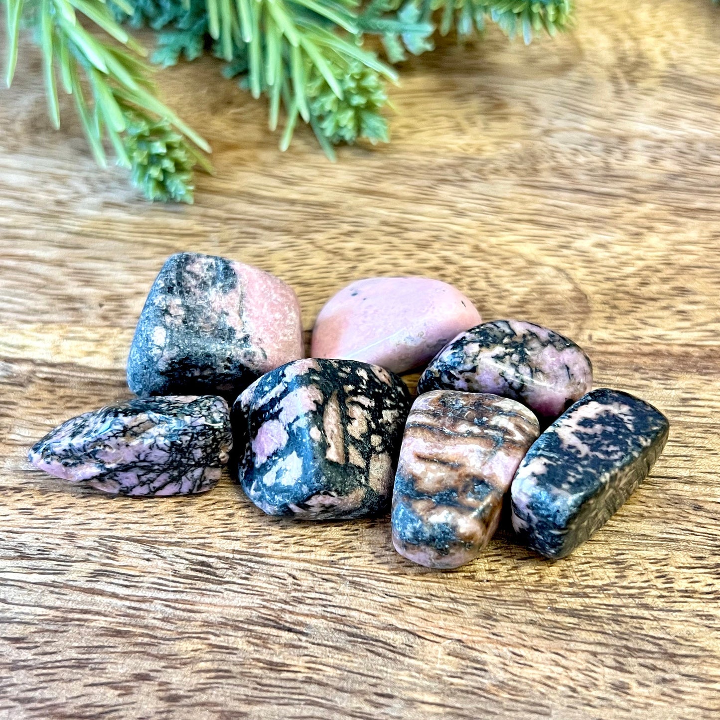 Rhodonite Tumbled Crystals - You get one