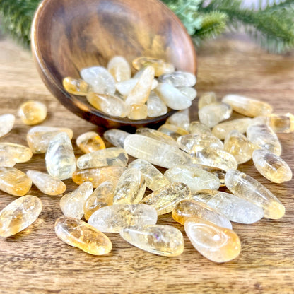 Citrine (Heat-Treated) Tumbled Crystals - You get one