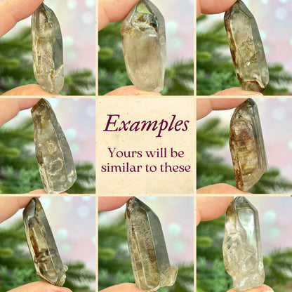 Garden Quartz Lodolite Tumbled Crystal Point - Multiple Sizes