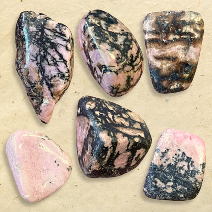 Rhodonite Tumbled Crystals - You get one