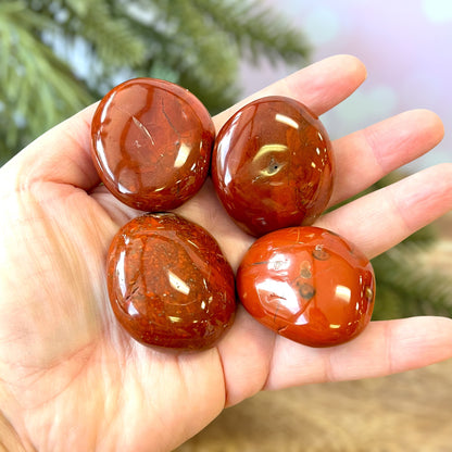 Red Jasper Palm Stone - You get one