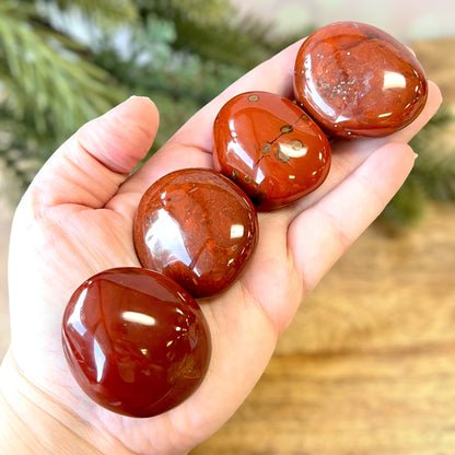 Red Jasper Palm Stone - You get one