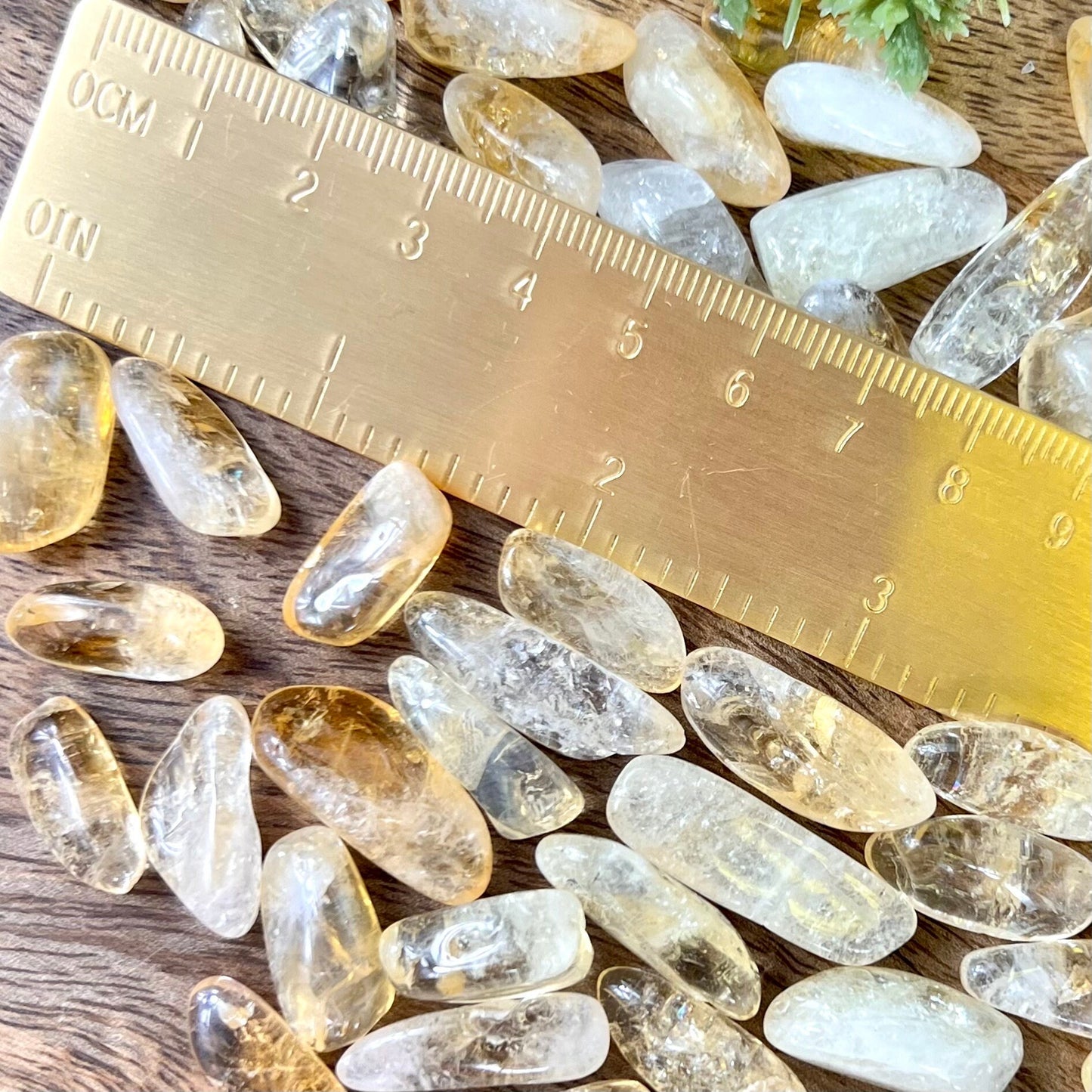 Citrine (Heat-Treated) Tumbled Crystals - You get one