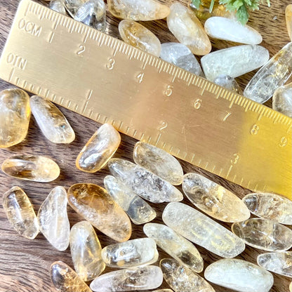 Citrine (Heat-Treated) Tumbled Crystals - You get one