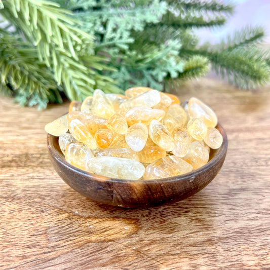 Citrine (Heat-Treated) Tumbled Crystals - You get one