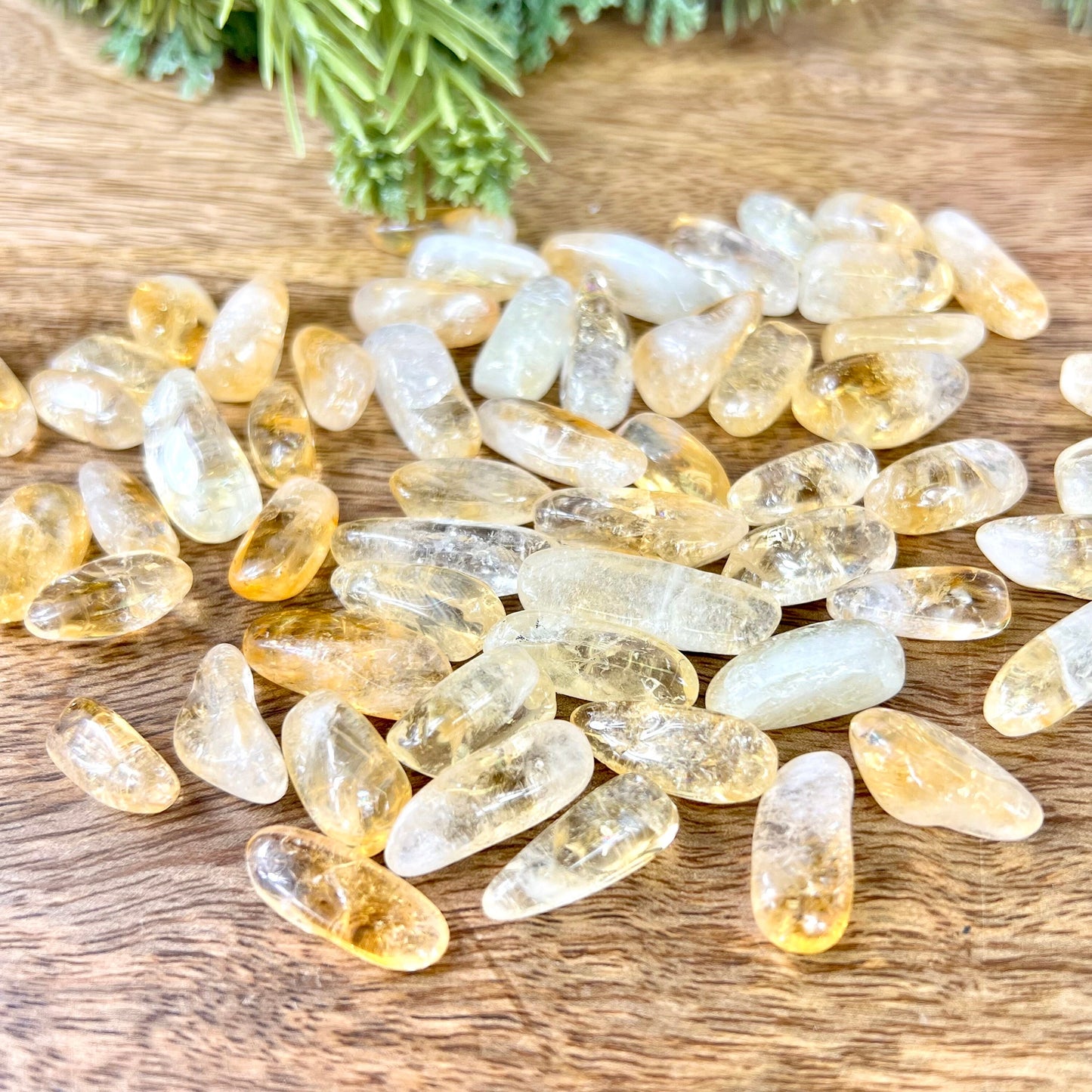 Citrine (Heat-Treated) Tumbled Crystals - You get one