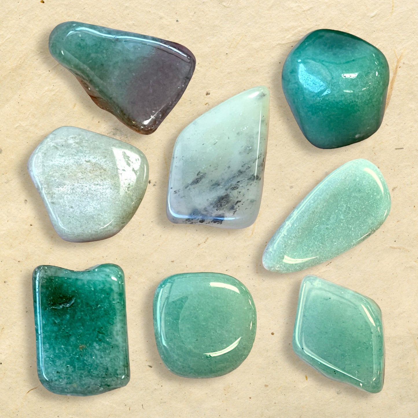 Green Aventurine Tumbled Crystal - Multiple Sizes