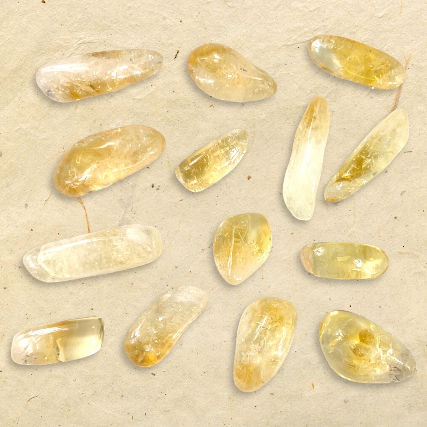 Citrine (Heat-Treated) Tumbled Crystals - You get one