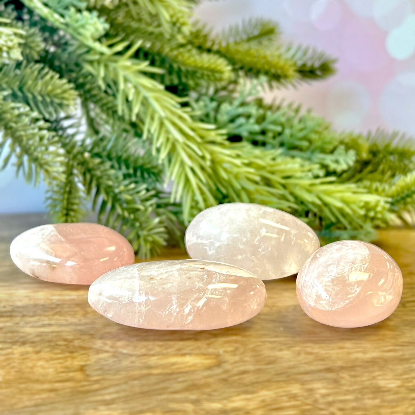 Rose Quartz Palm Stone - You get one