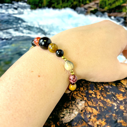 Ancestor Connection Beaded Crystal Bracelet - Handmade REMY Collection