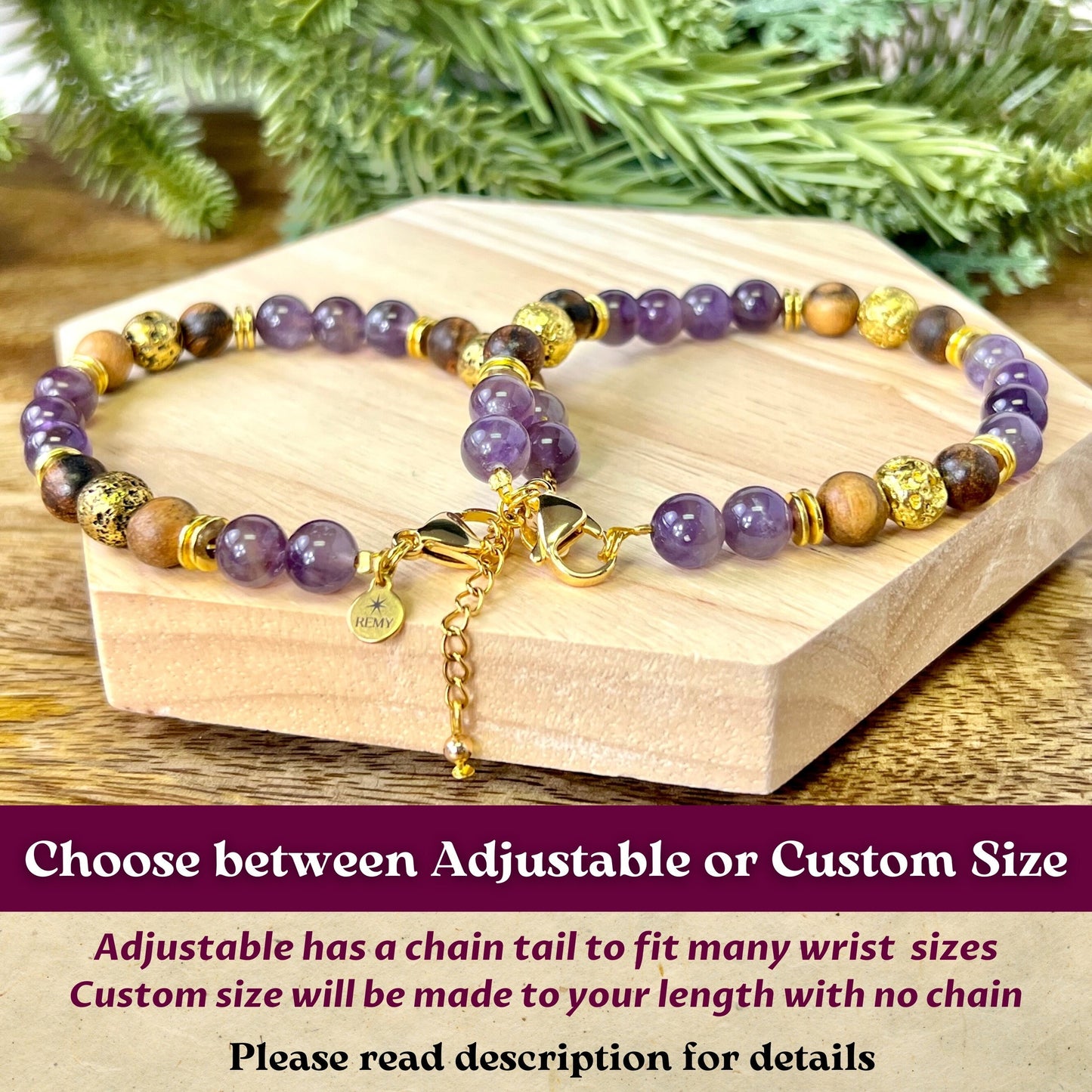 Spiritual Protection Beaded Crystal Bracelet - Handmade REMY Collection