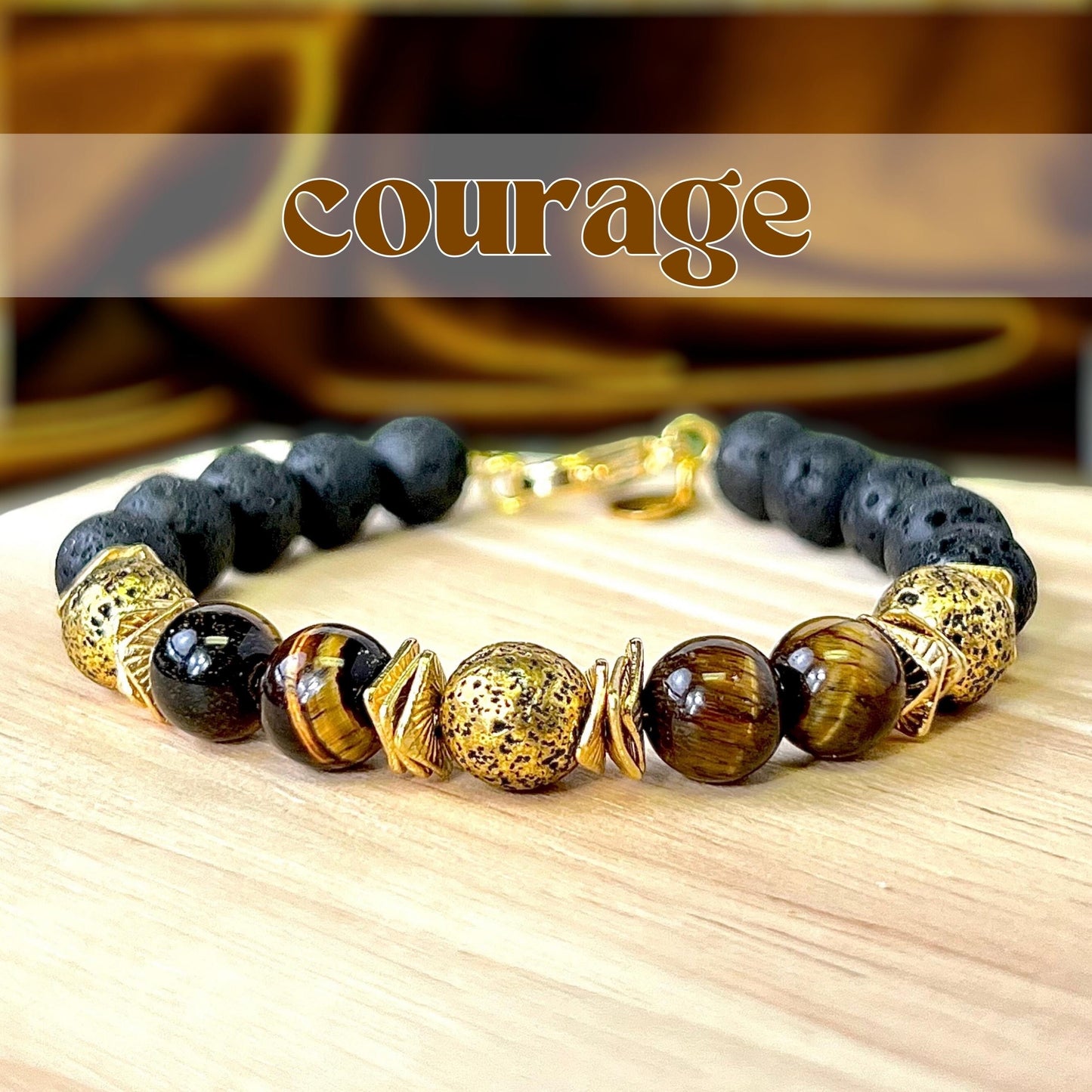 Courage Beaded Crystal Bracelet - Handmade REMY Collection