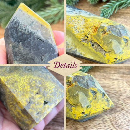 Bumblebee Jasper Tower with raw bottom